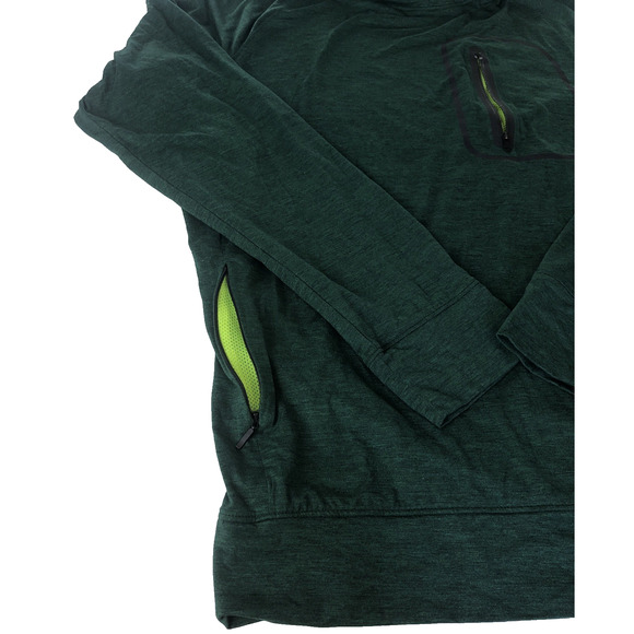 Amercian Eagle Outfitters Men's Flex Hoodie Large Green Pullover Kangaroo Pocket - Picture 4 of 11